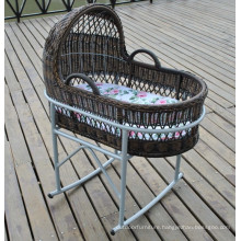 Outdoor Rattan Furniture Baby Swing Bassinet